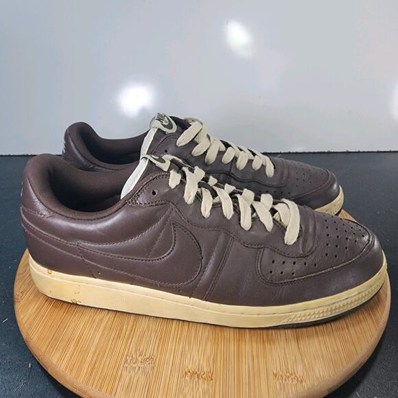 Nike Other - Mens Nike Legend Low Sz 10 010584 Brown Leather Casual Walking Sneakers Shoes